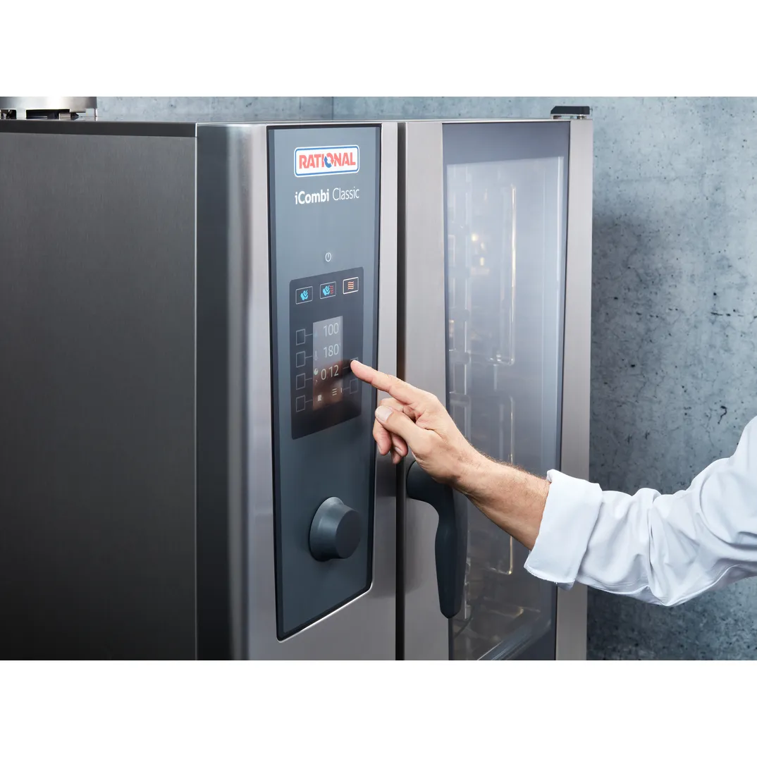 Rational-iCombi Classic-Bedienung  , Backofen, Konkav, Küchengerät, Stahl, Touchscreen
