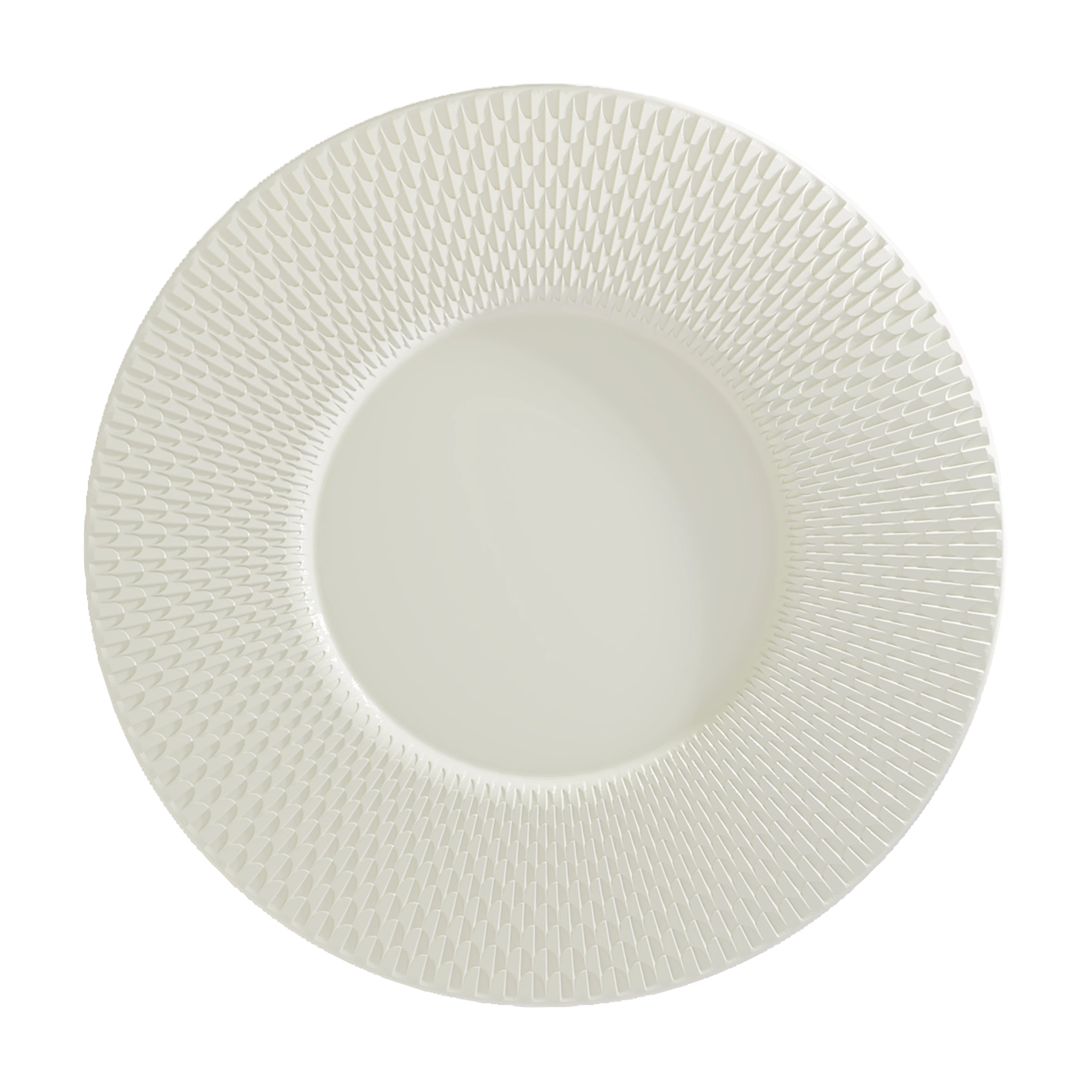 Bauscher Purity Reflections 6690680 Teller flach rund breite Fahne Relief