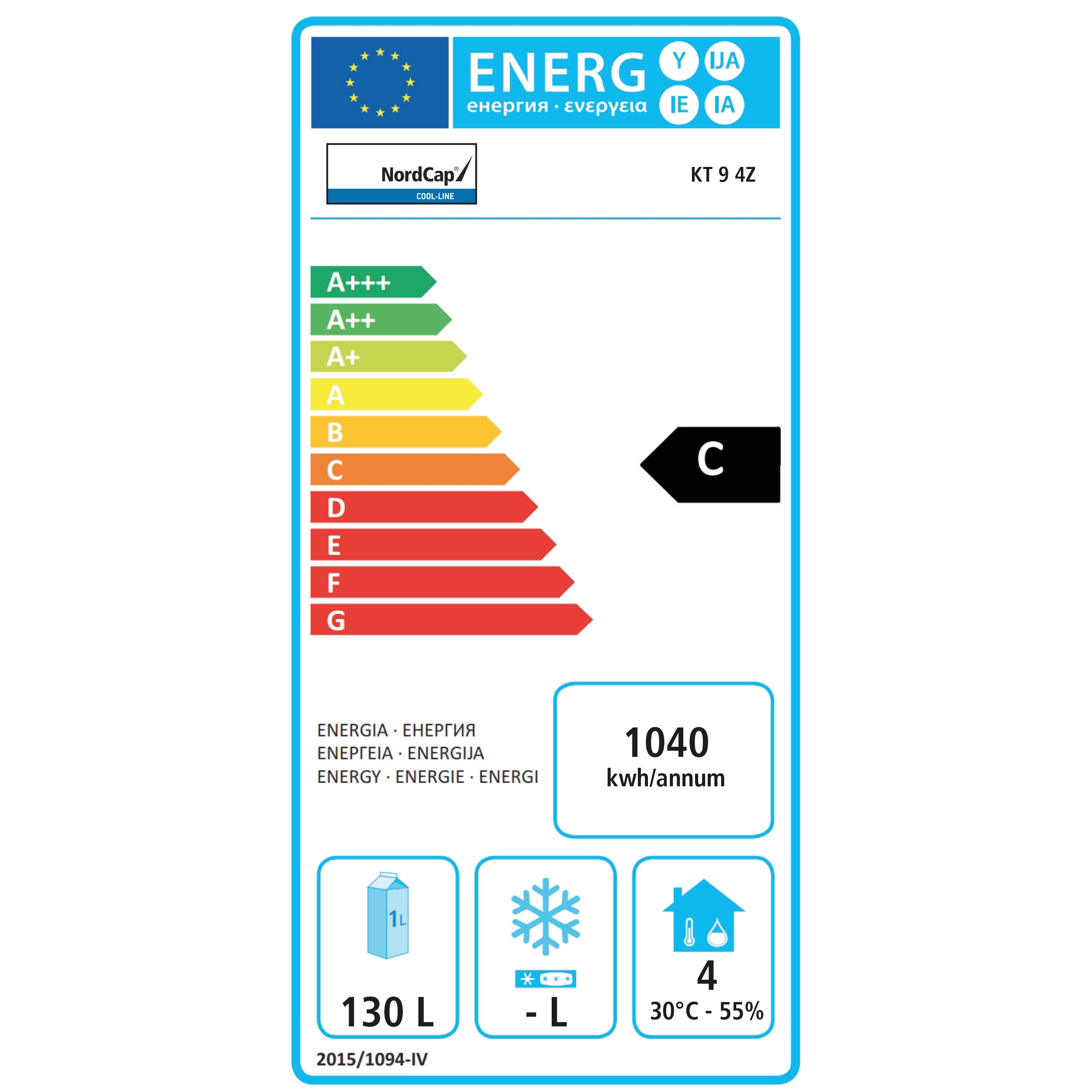  Nordcap 435509001 Energielabel  