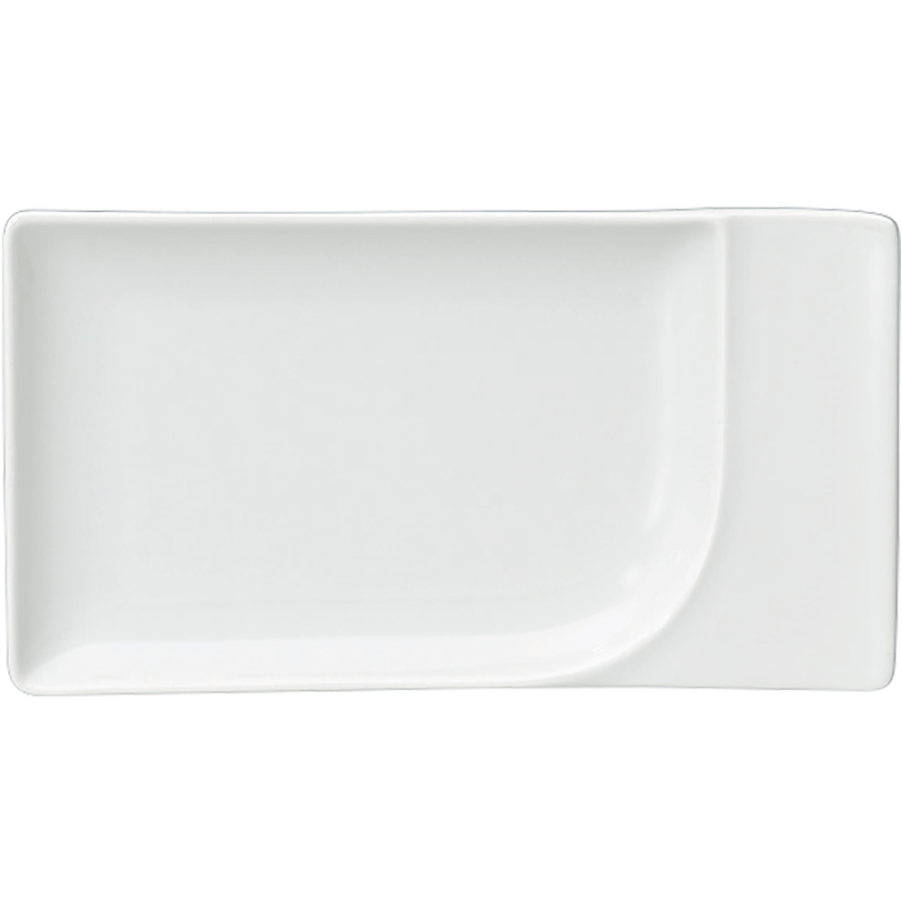 Schoenwald 9132111 Platte rechteckig Fahne, Porzellan, Töpferei, Mahlzeit, Teller