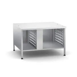 Kühlschrankunterschrank, Metallkorpus, Offen, Schubladenfächer, silber