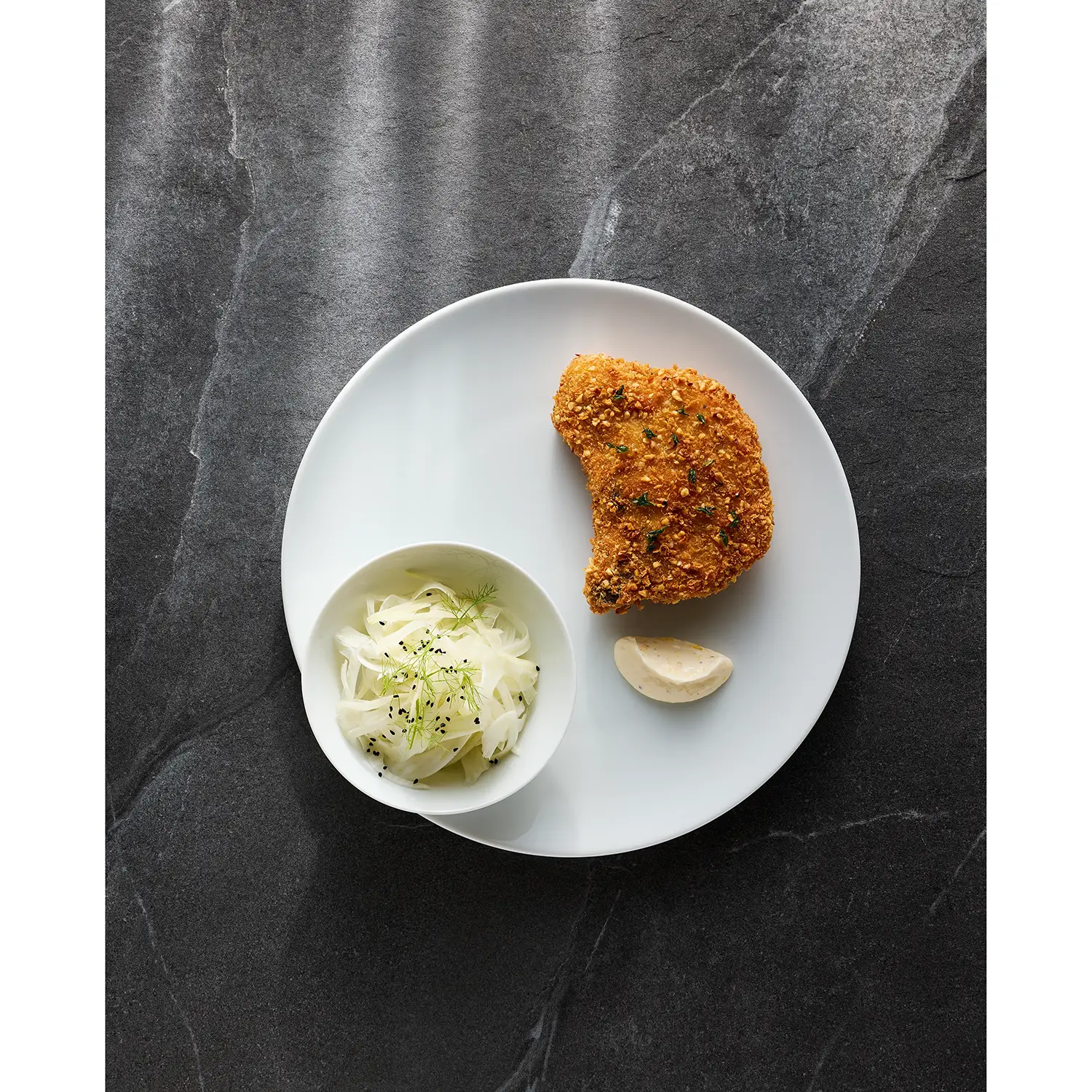 Bauscher Impressionsbild gedeckter Tisch Teller mit Speisen