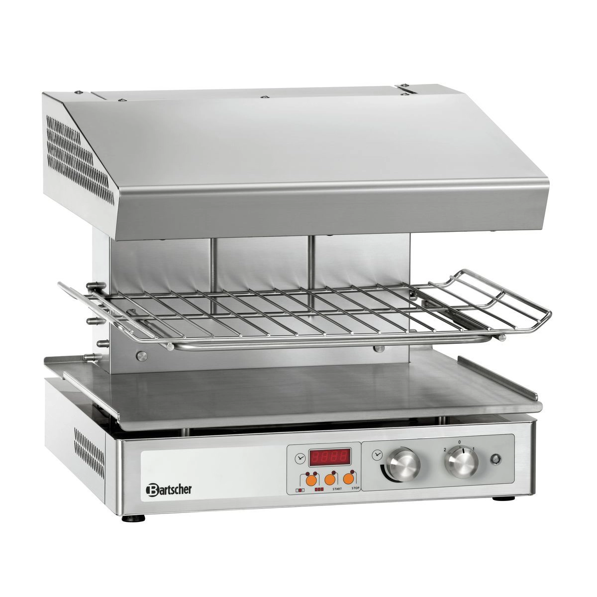 Bartscher 101548 Salamander leer Rost auf mittlerer Höhe