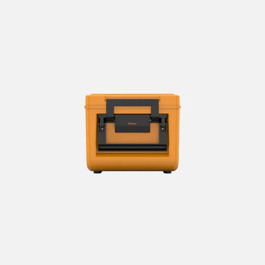 Rieber thermoport K100 unbeheizt orange 85020301 Seitenansicht mit Griff