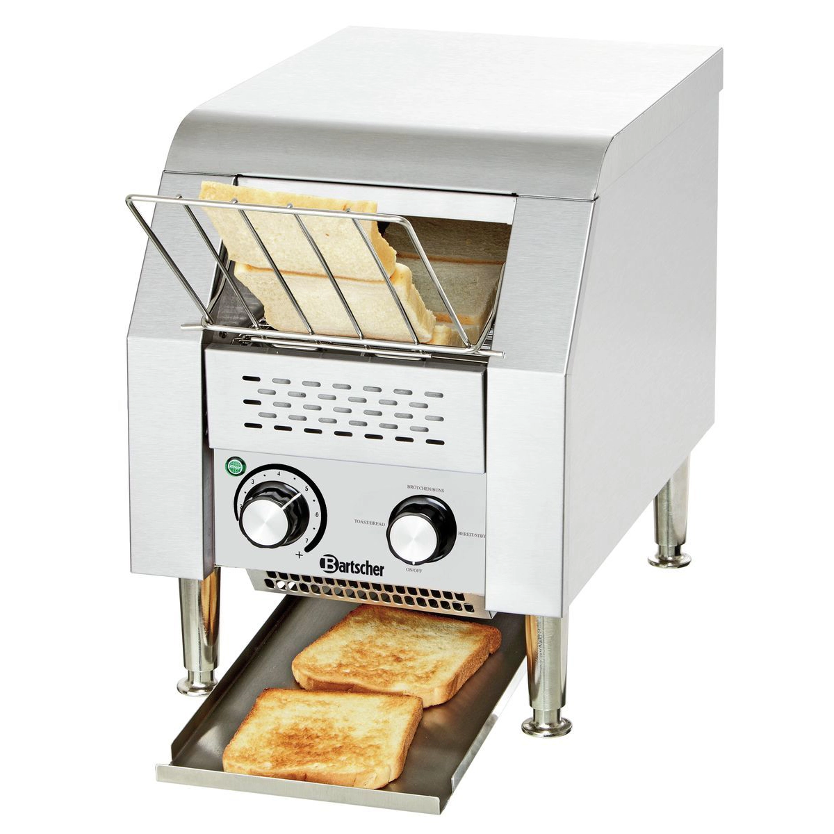 Bartscher 100211 Durchlauftoaster mit fertigen Toastscheiben