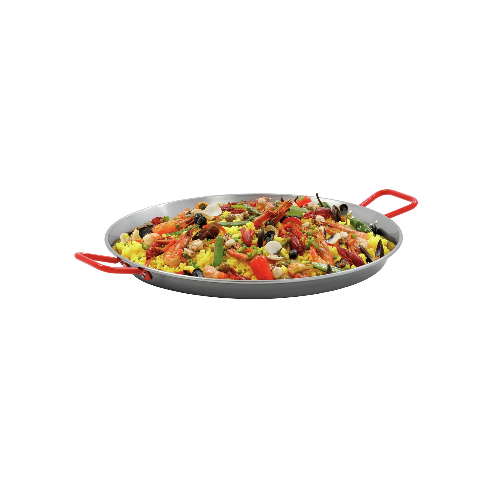 Bartscher A153260 Paella-Pfanne STP600 Ansicht Komplett mit Essen