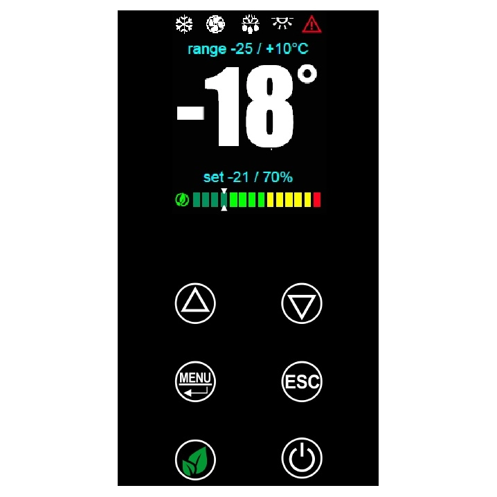  KBS 120760 Edelstahl Tiefkuehlschrank TKU721 Steuerung  