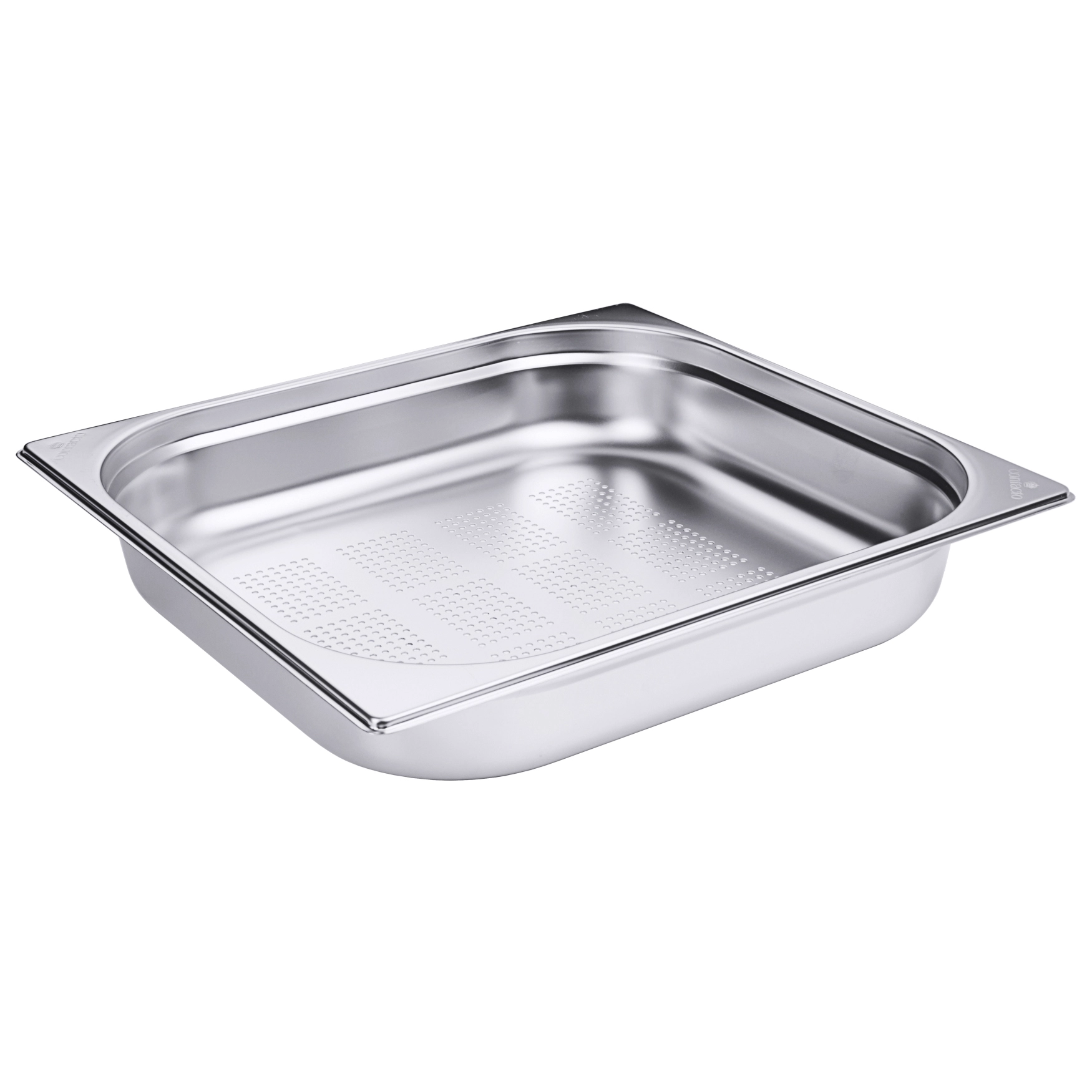 Contacto Edelstahl GN-Behälter gelocht GN 2/3 Tiefe 65 mm